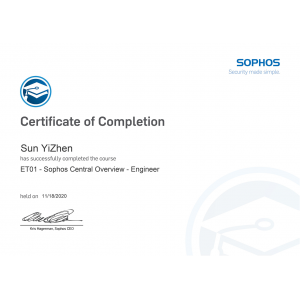 Sophos-Sophos Centraol Overview Engineer-Kevin
