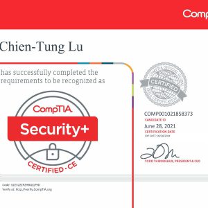 CompTIA Security+ certification
