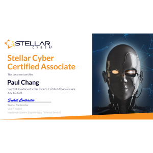 Stellar Cyber Certified Associate_Paul Chang